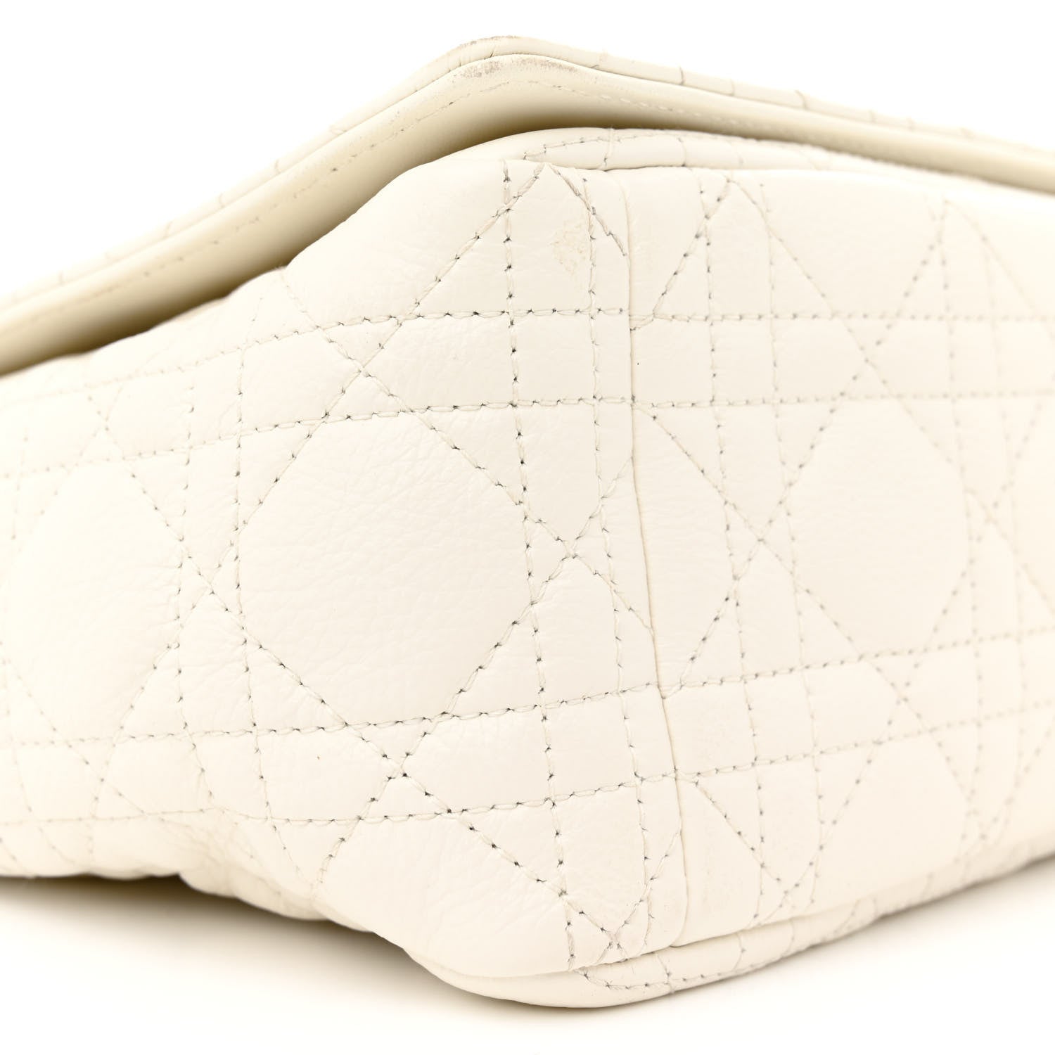 Christian Dior Grained Calfskin Cannage Large Caro Bag Latte 9 of 13