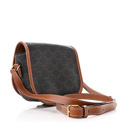 Celine Triomphe Canvas Folco Bag Tan 3 of 11