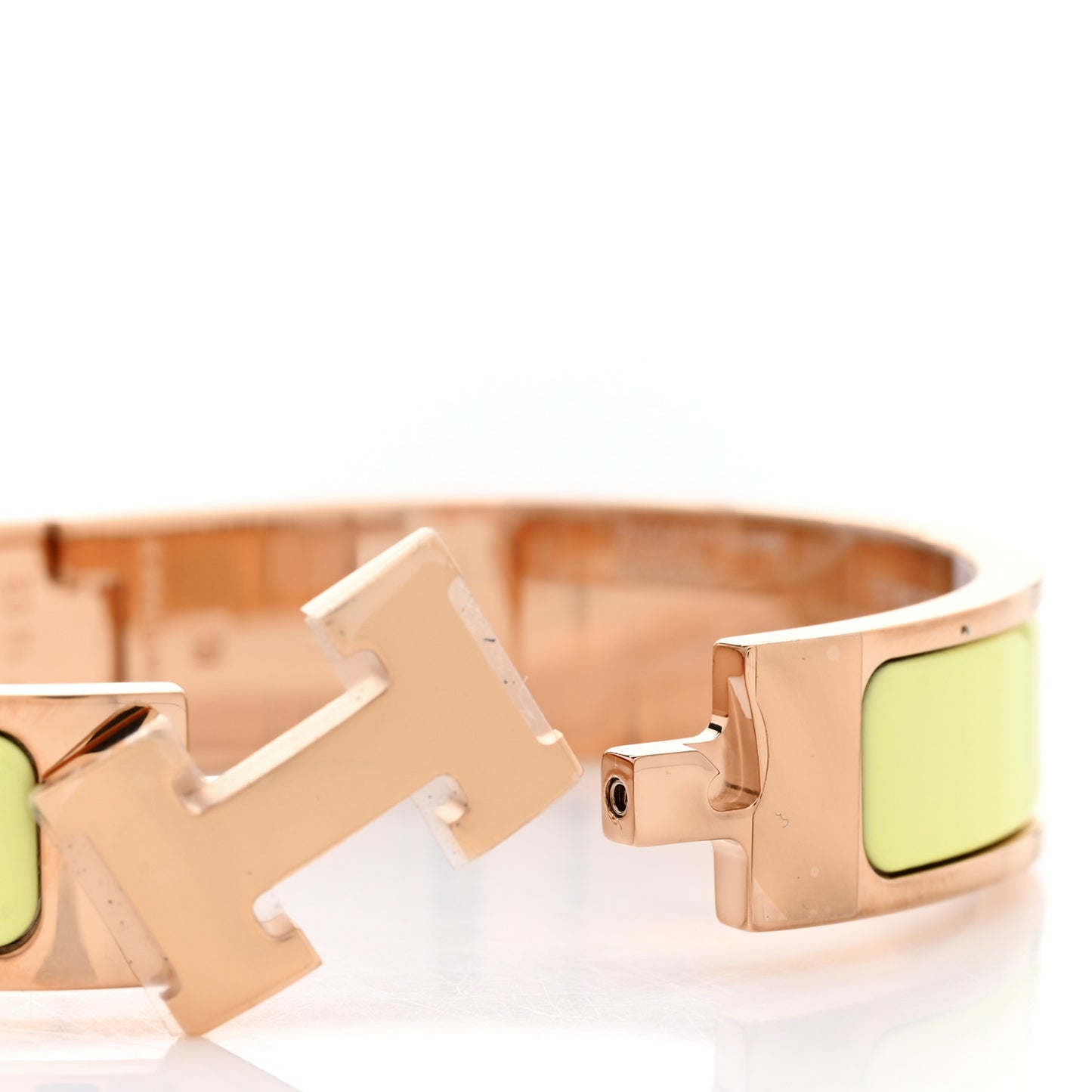 Enamel Narrow Clic Clac H Bracelet PM Poussin