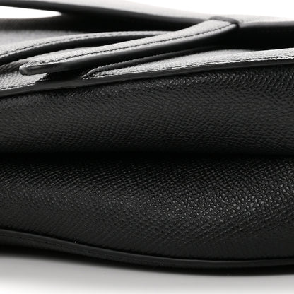 Christian Dior Grained Calfskin Saddle Bag With Strap Black 9 of 9