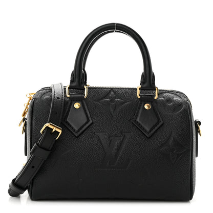 Louis Vuitton LOUIS VUITTON Empreinte Monogram Giant Speedy Bandouliere 20 Black 1 of 9