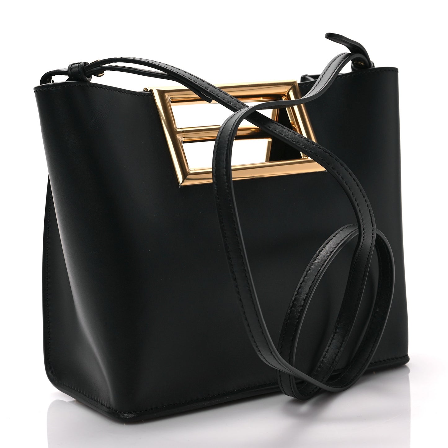 Vitello King Small Fendi Way Tote Black