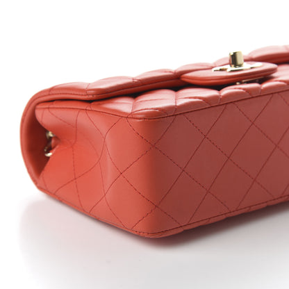 Chanel Lambskin Quilted Mini Rectangular Flap Red 6 of 10