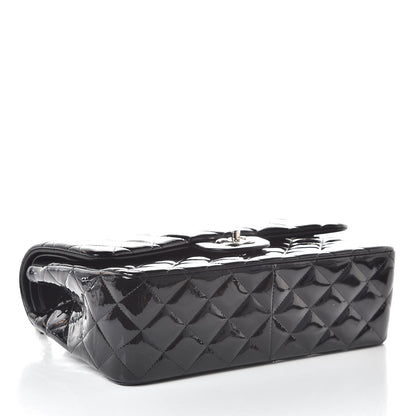 Chanel Patent Quilted Jumbo Double Flap Black 4 of 11