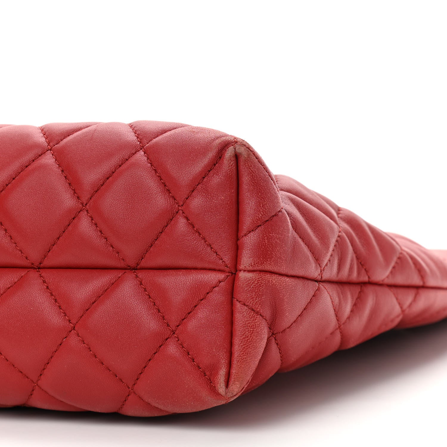 Chanel Lambskin Quilted Small Urban Delight Tote Red 9 of 11