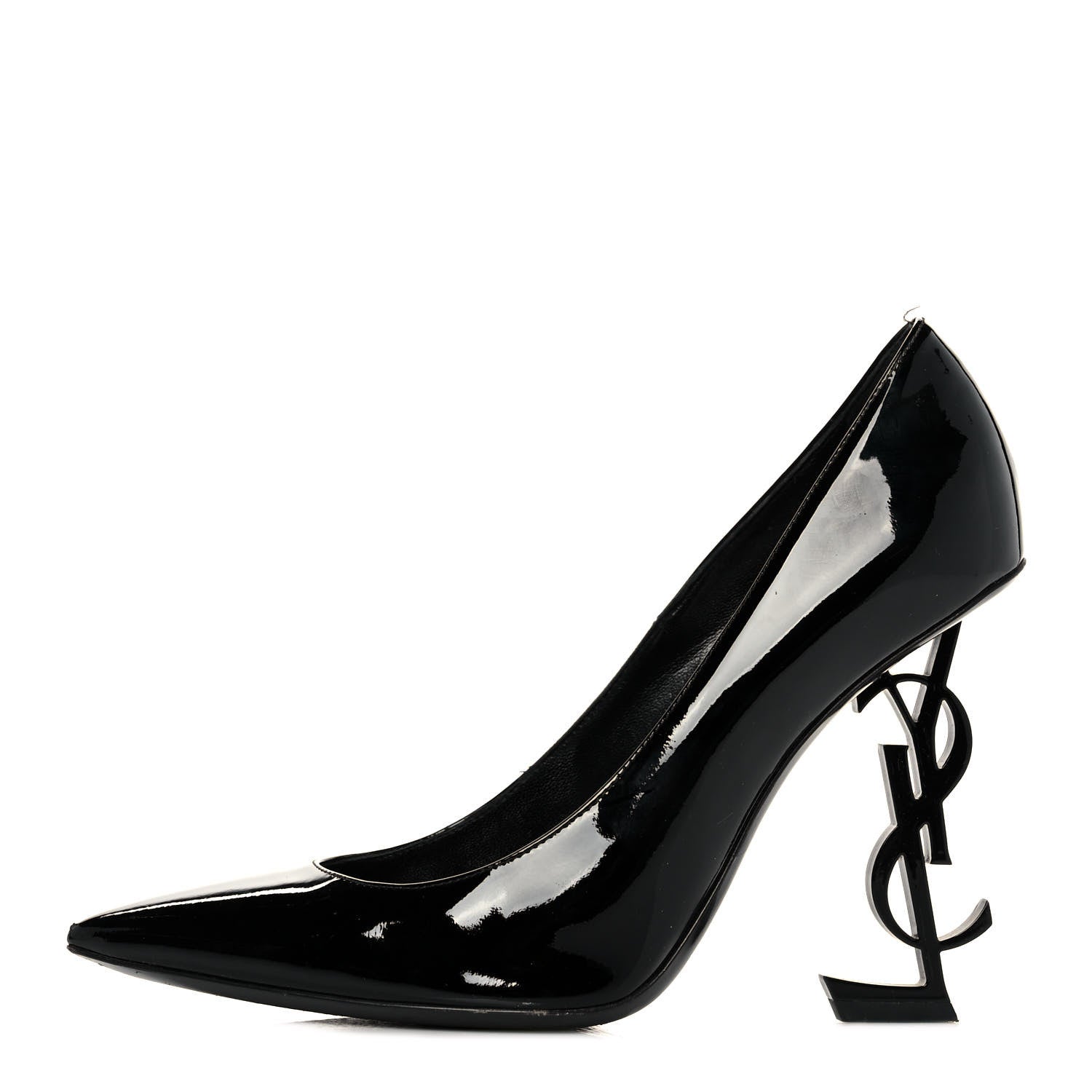 Saint Laurent Patent Opyum 110 Pumps 38 Black 1 of 10