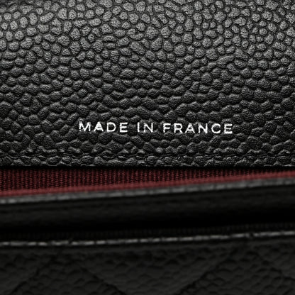 Chanel Caviar Quilted Flap Card Holder Wallet Black 7 of 9