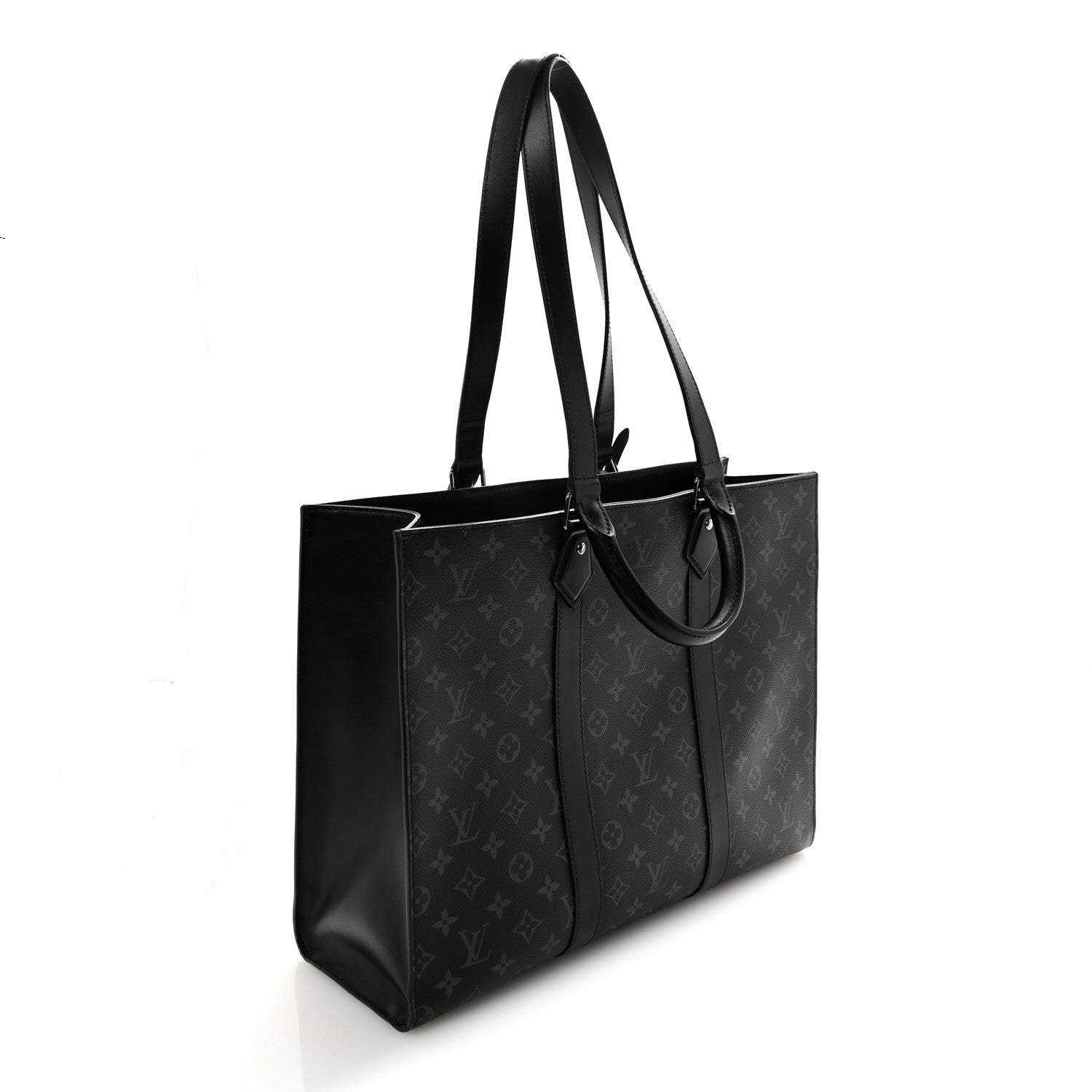Louis Vuitton Monogram Eclipse Sac Plat 24H 3 of 9