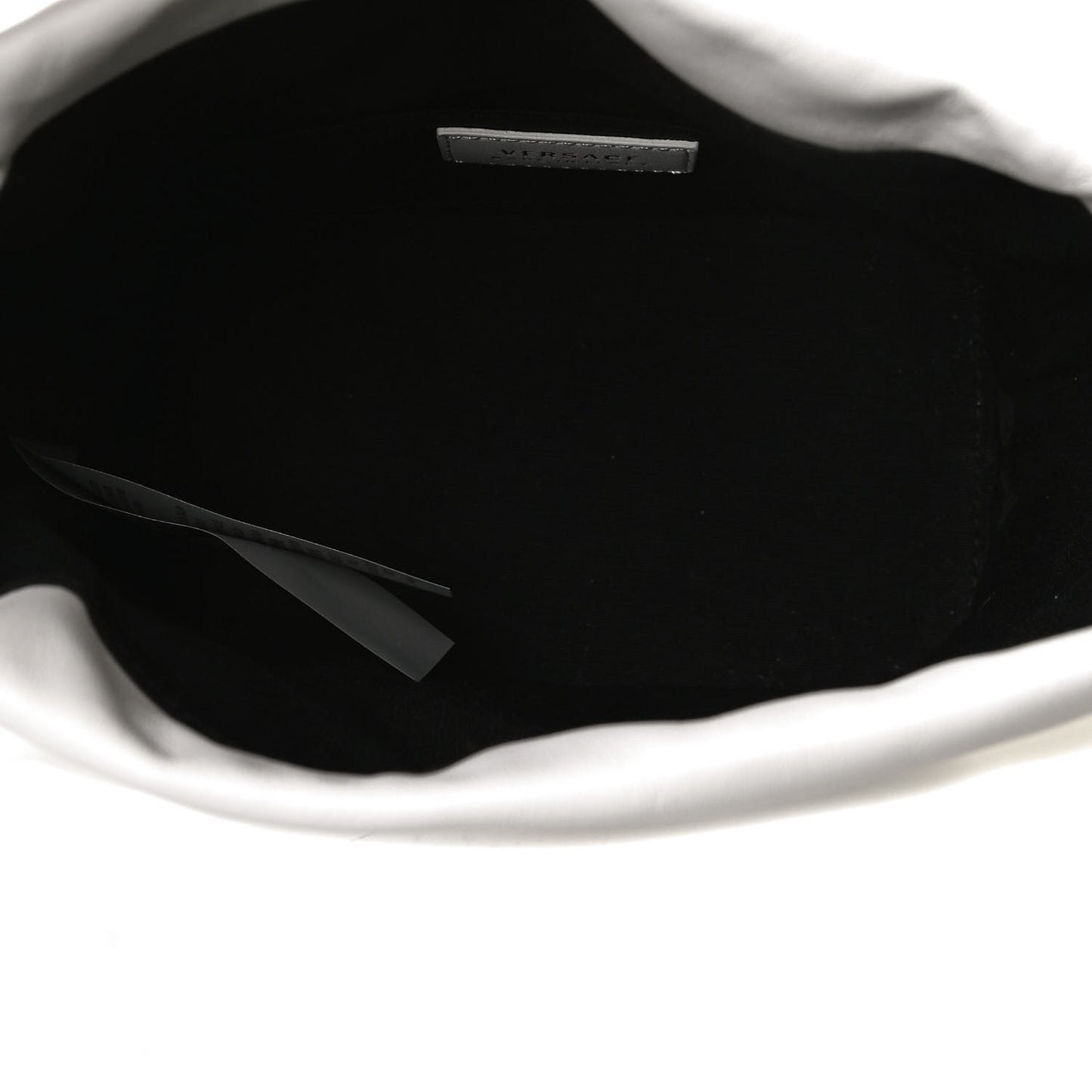 Nappa Quilted Medusa Bucket Bag White