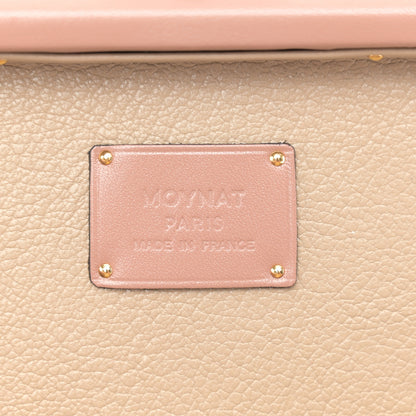 Moynat Box Calfskin Mini Limousine Box Bag Deserts Rose 6 of 9
