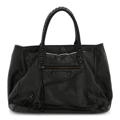 Balenciaga Agneau Classic Hardware Large Sunday Tote Black 1 of 14