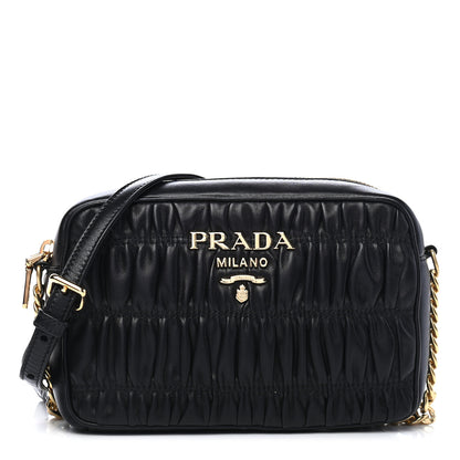 Prada Nappa Gaufre Camera Bag Black 1 of 9