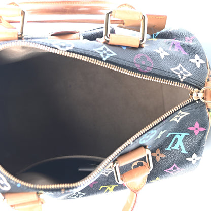 Louis Vuitton Monogram Multicolor Speedy 30 Black 5 of 8