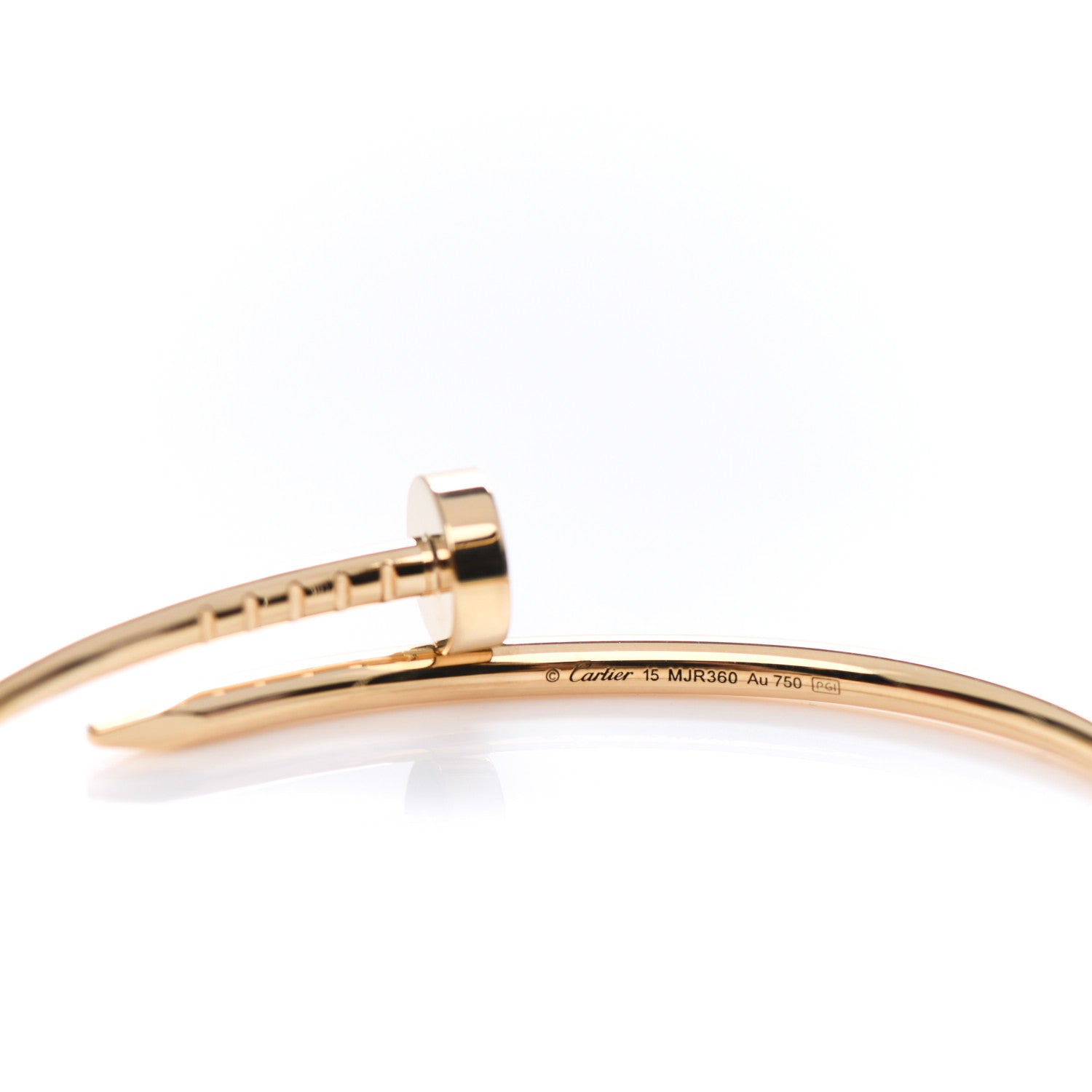Cartier 18K Yellow Gold Small Juste Un Clou Bracelet 15 3 of 4