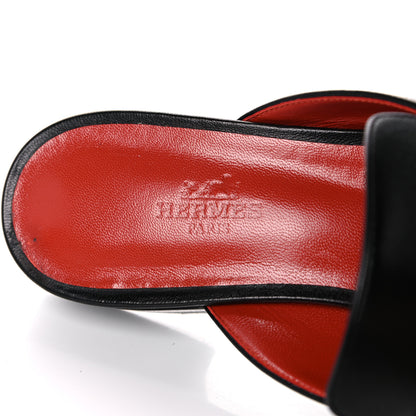 Hermes Goatskin Trocadero Mule 37 Black 9 of 12