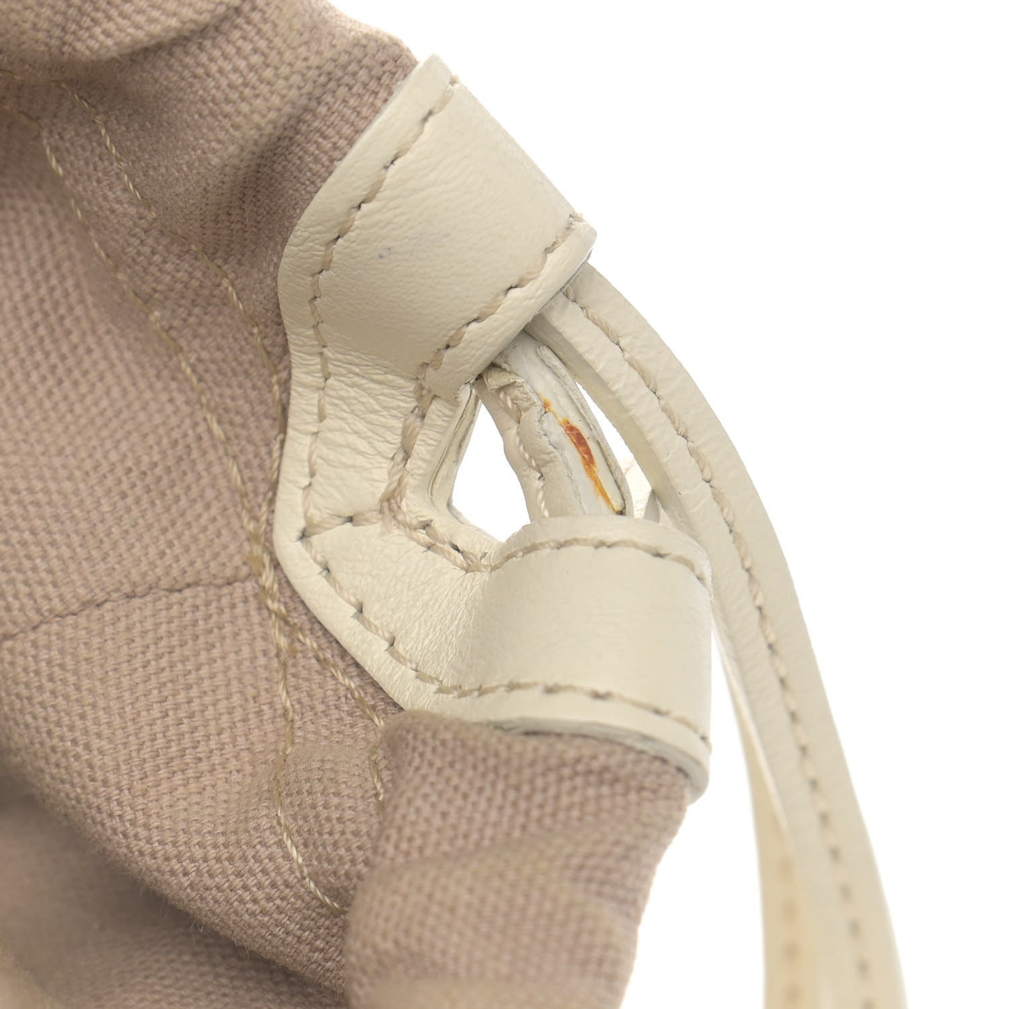 Smooth Calfskin Mini Roy Bucket Bag Natural White