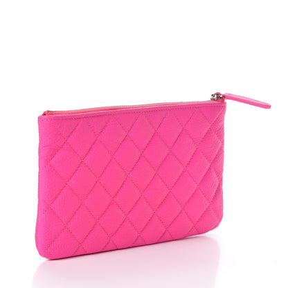 Chanel Goatskin Quilted Medium Reissue Cosmetic Case Pink 3 of 7