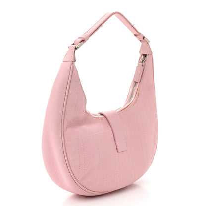 Christian Dior Grained Calfskin Cannage Hobo Pink 3 of 17
