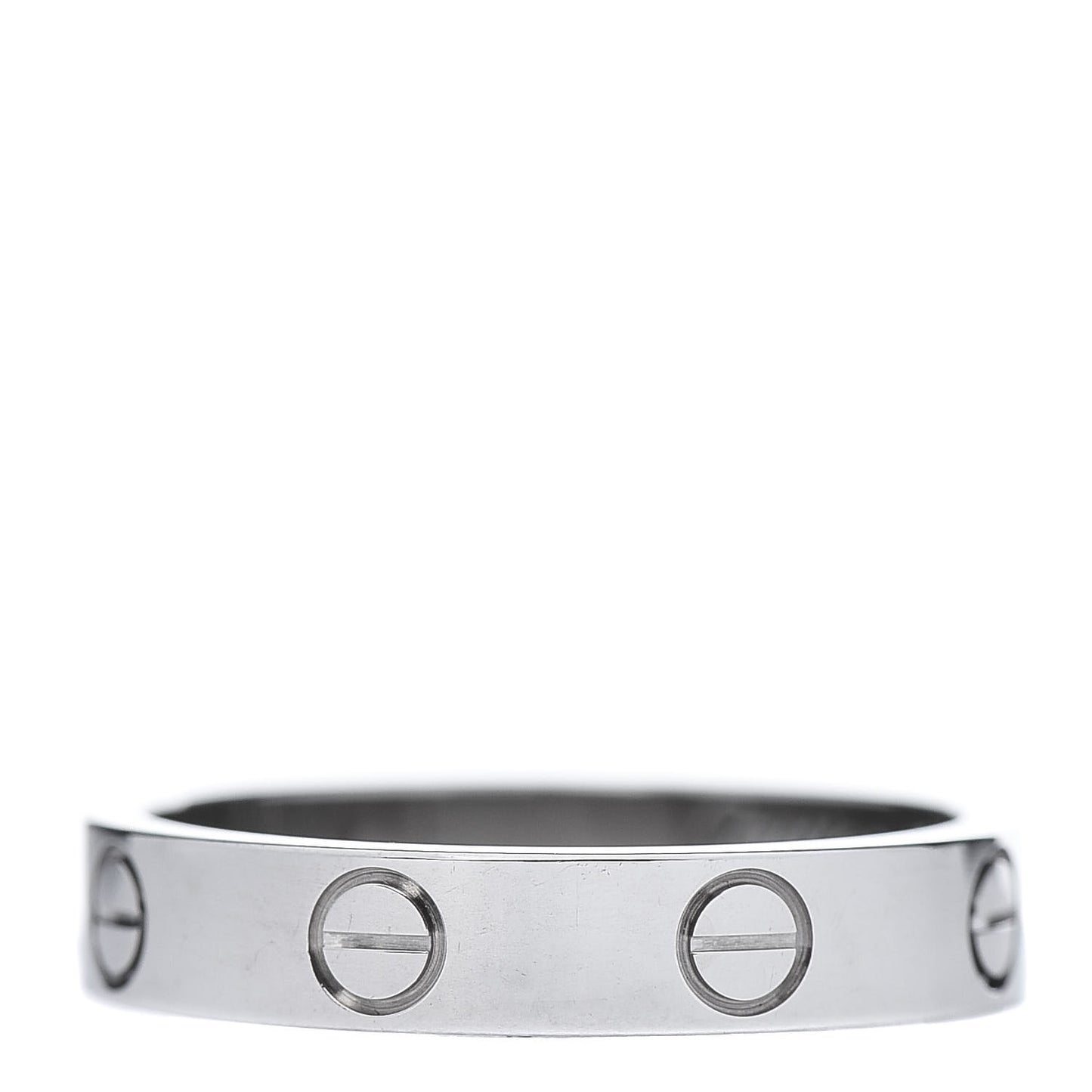 18K White Gold 3.5mm LOVE Wedding Band Ring 51 5.75