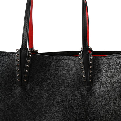 Christian Louboutin Calfskin Spikes East West Cabata Tote Black 9 of 11