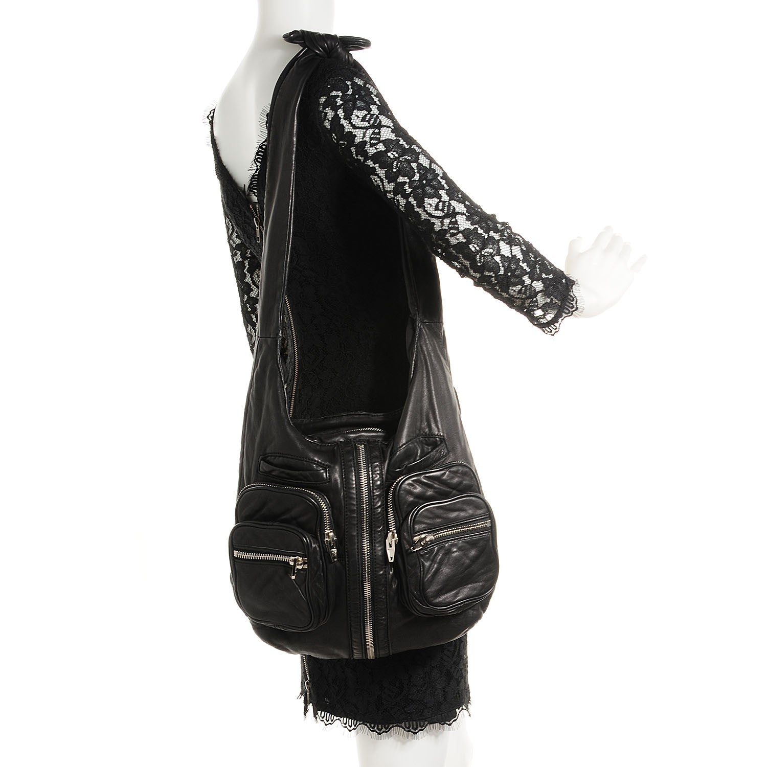 Alexander Wang Lambskin Donna Hobo Black 2 of 6