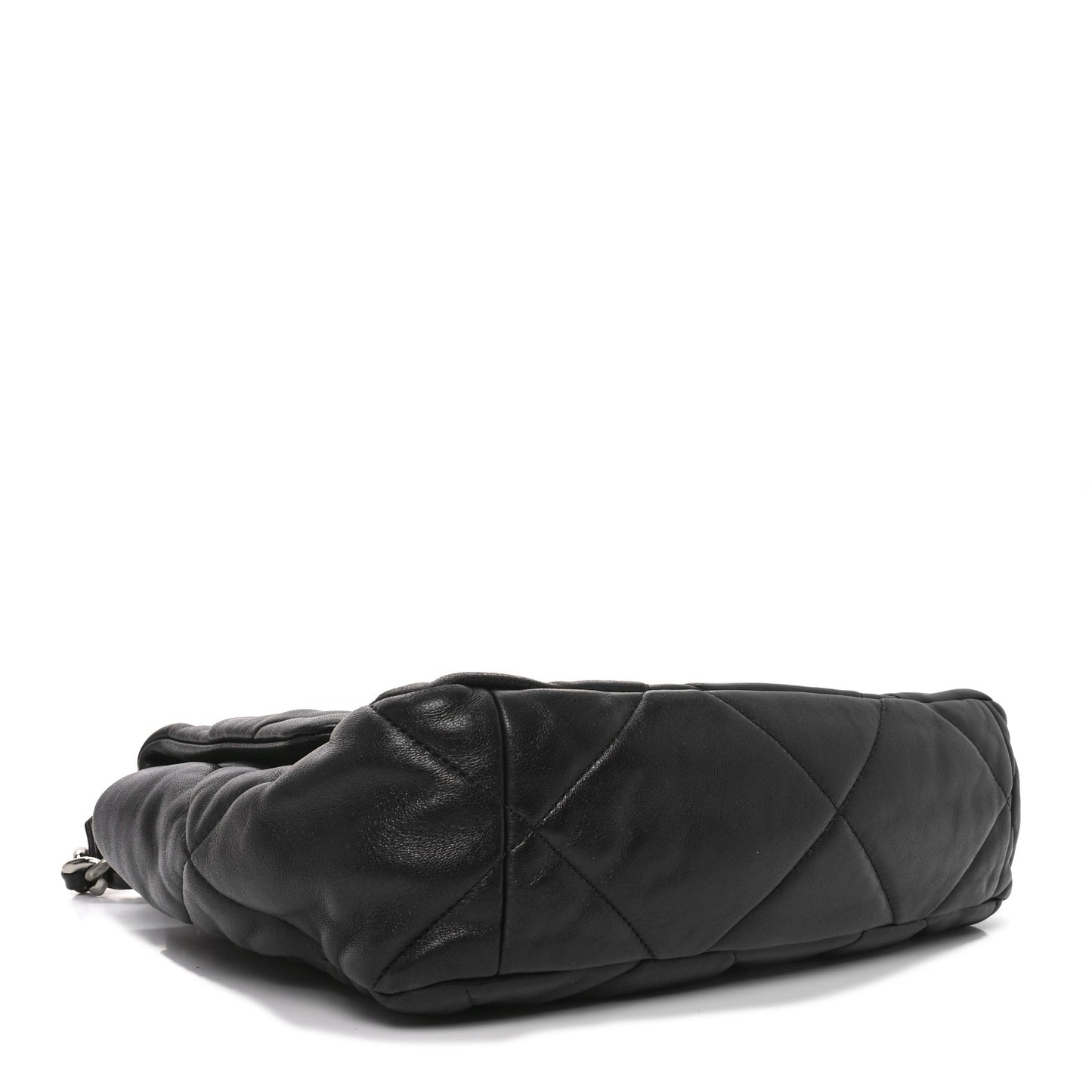 Lambskin Quilted Large Chanel 19 Flap Black