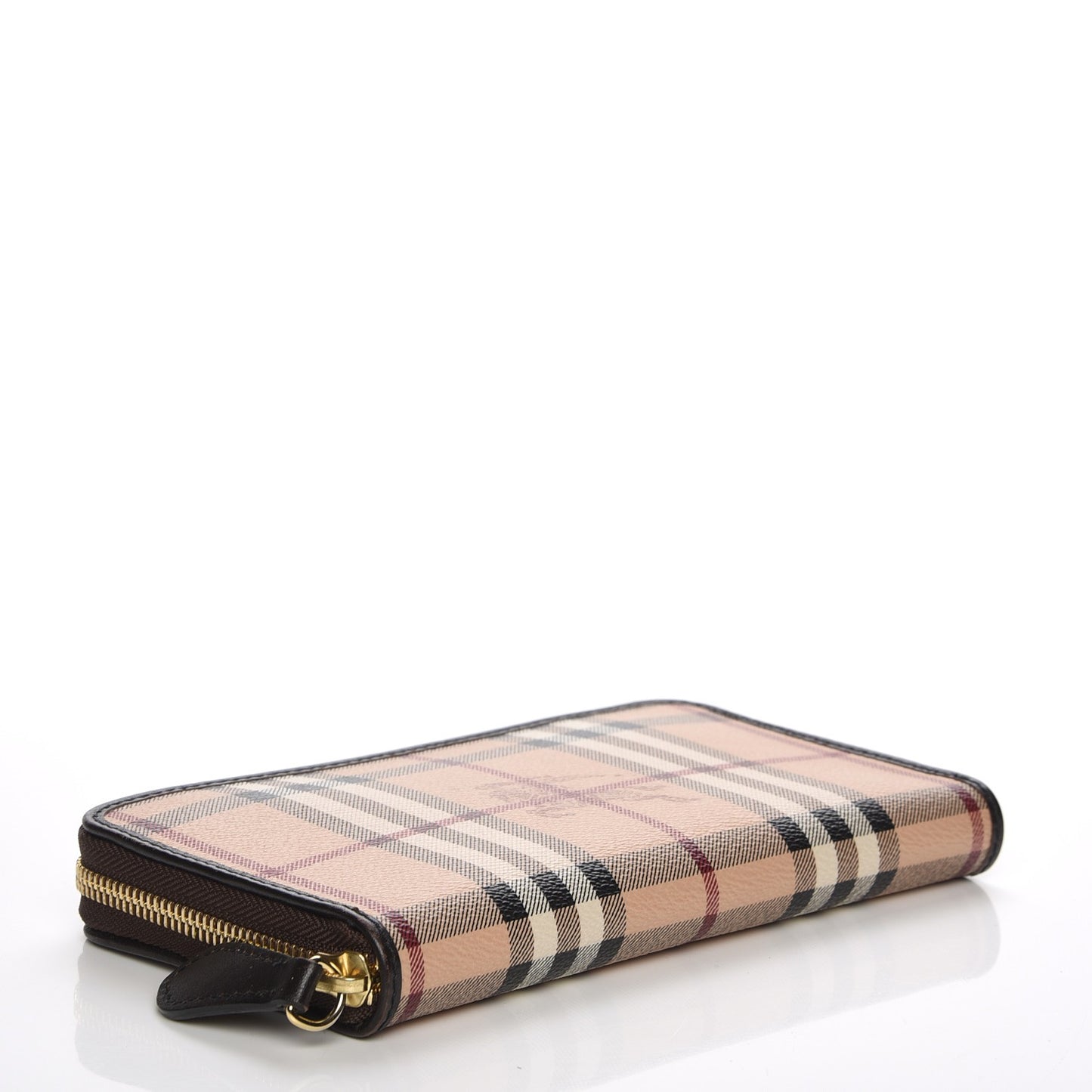 Haymarket Check Large Ziggy Zip Around Wallet Chocolate