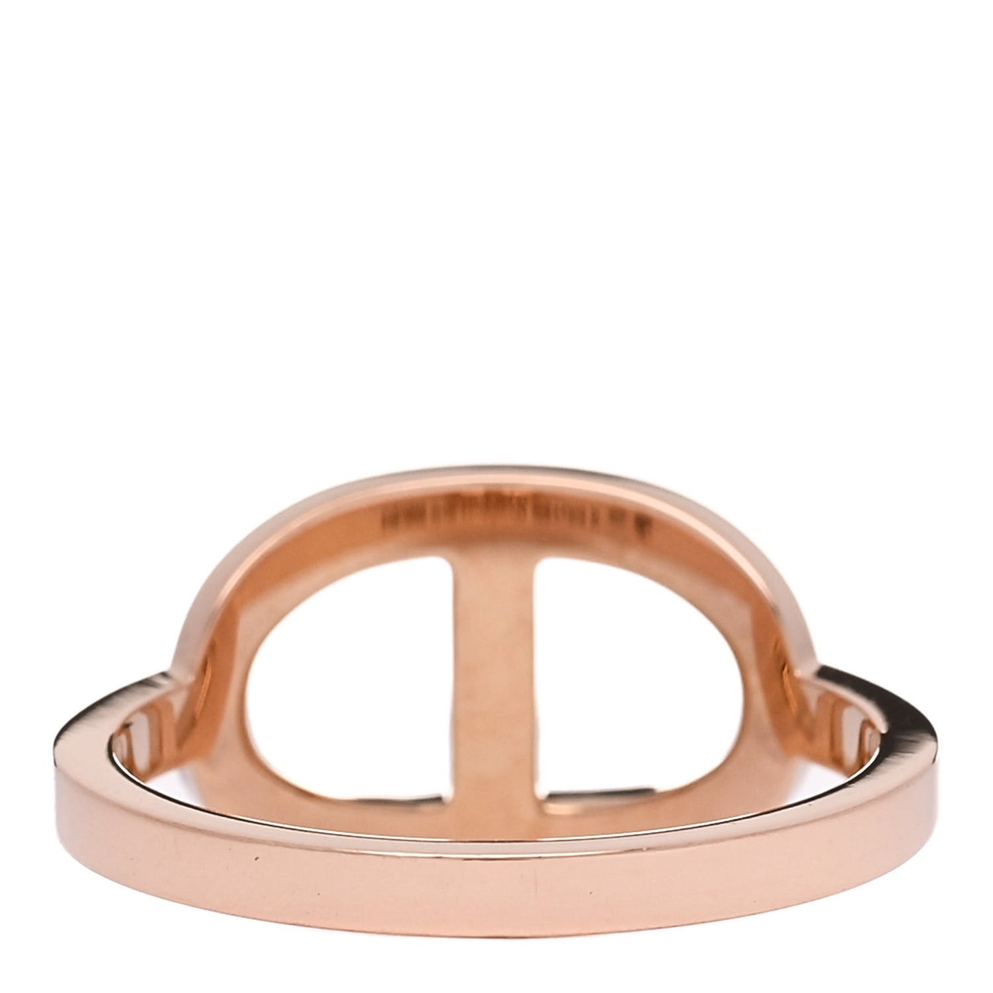 18K Rose Gold Diamond MM Chaine d'Ancre Contour Ring 54 6.75