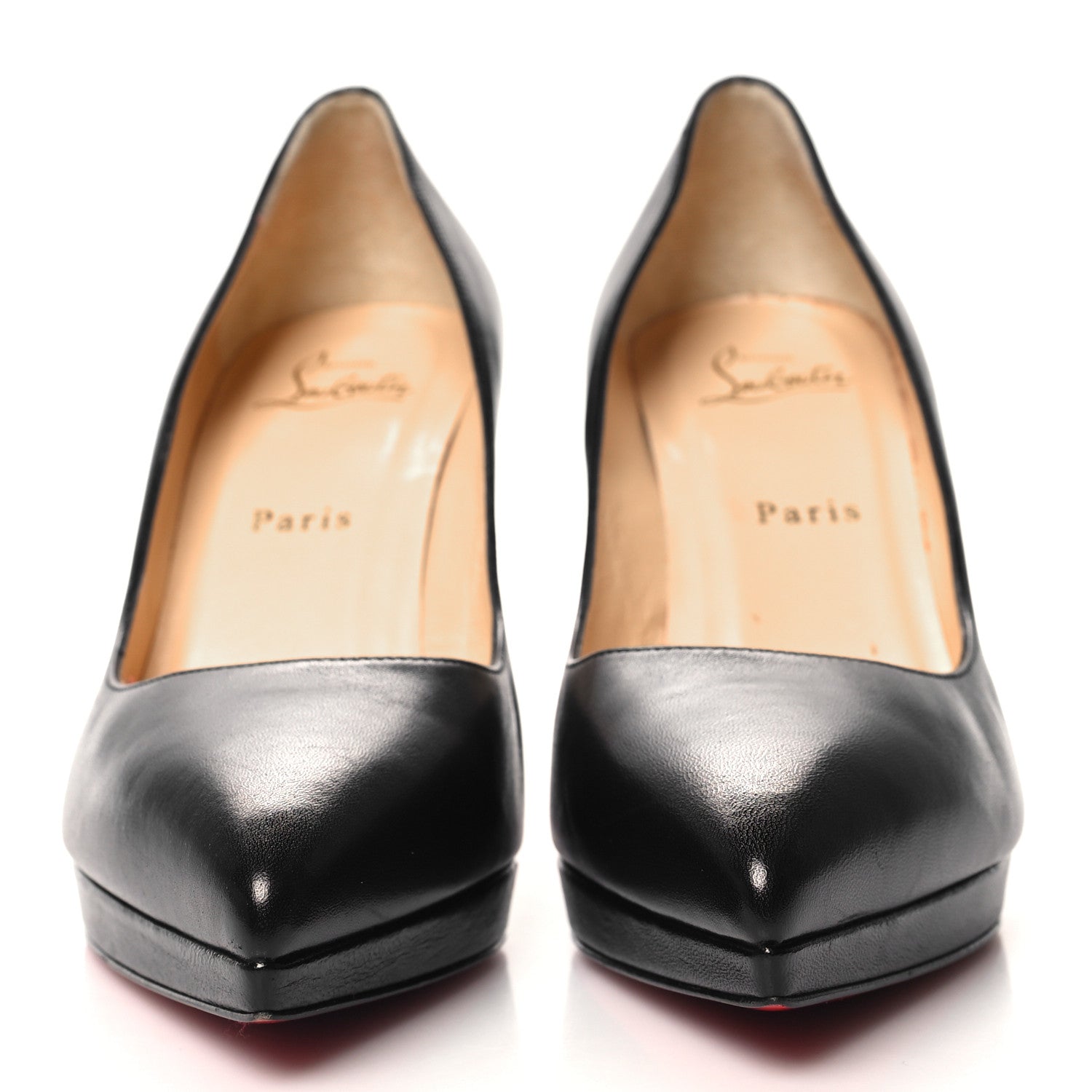 Christian Louboutin Shiny Nappa Pigalle Plato 100 Pumps 39 Black 2 of 7