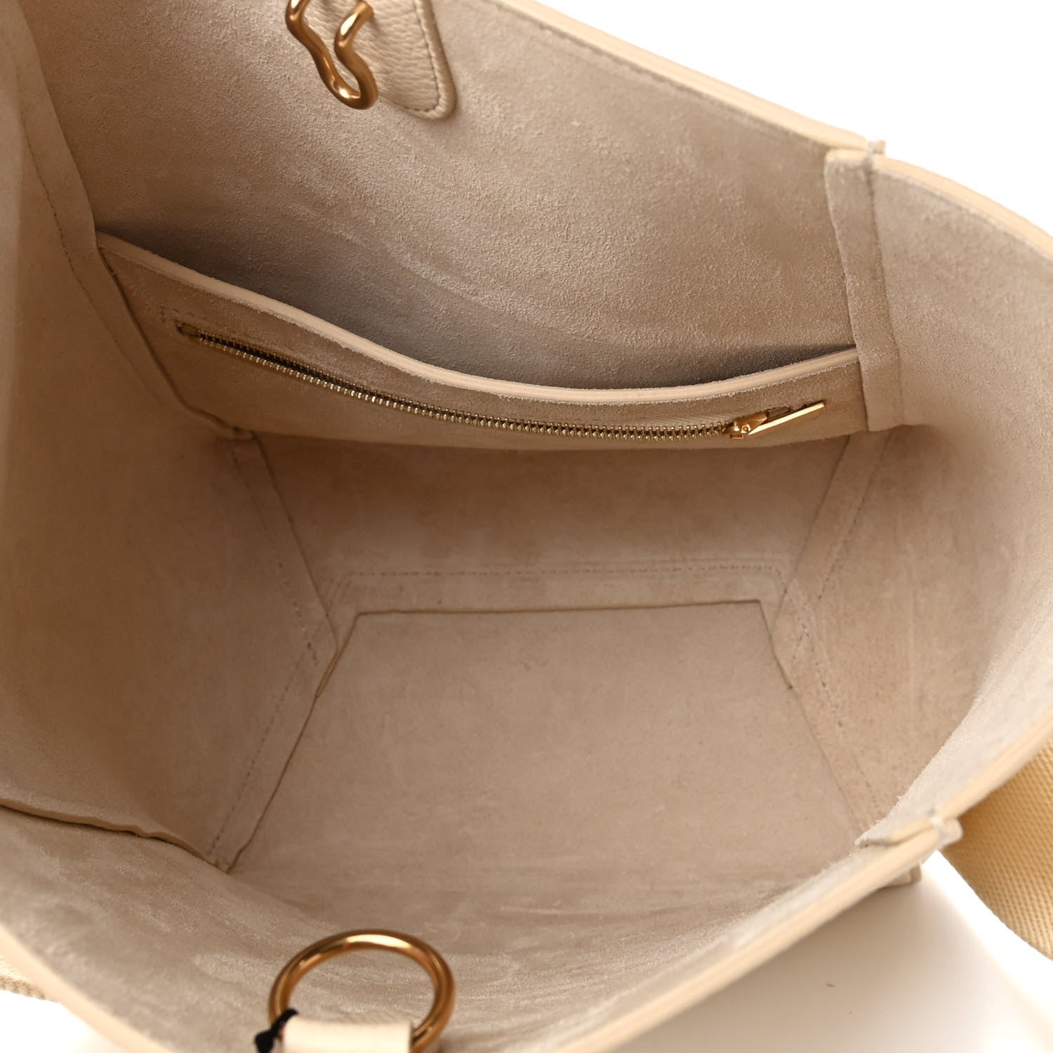 Celine Soft Grained Calfskin Small Sangle Bucket Bag Vanilla 5 of 10