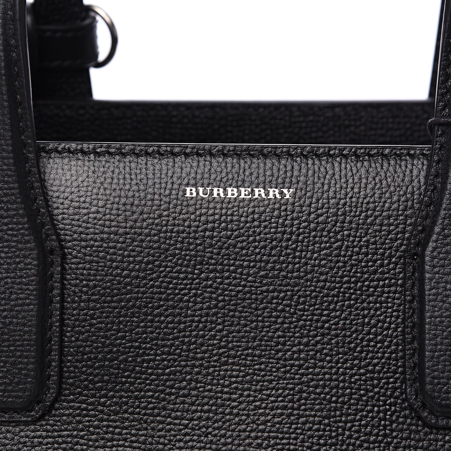 Derby Calfskin House Check Medium Banner Tote Black