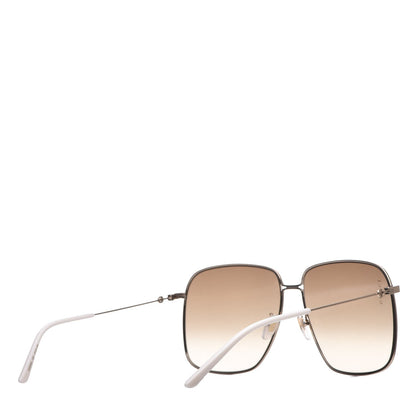 Gucci Rectangular Frame Interlocking G Sunglasses GG0394S Brown 4 of 8