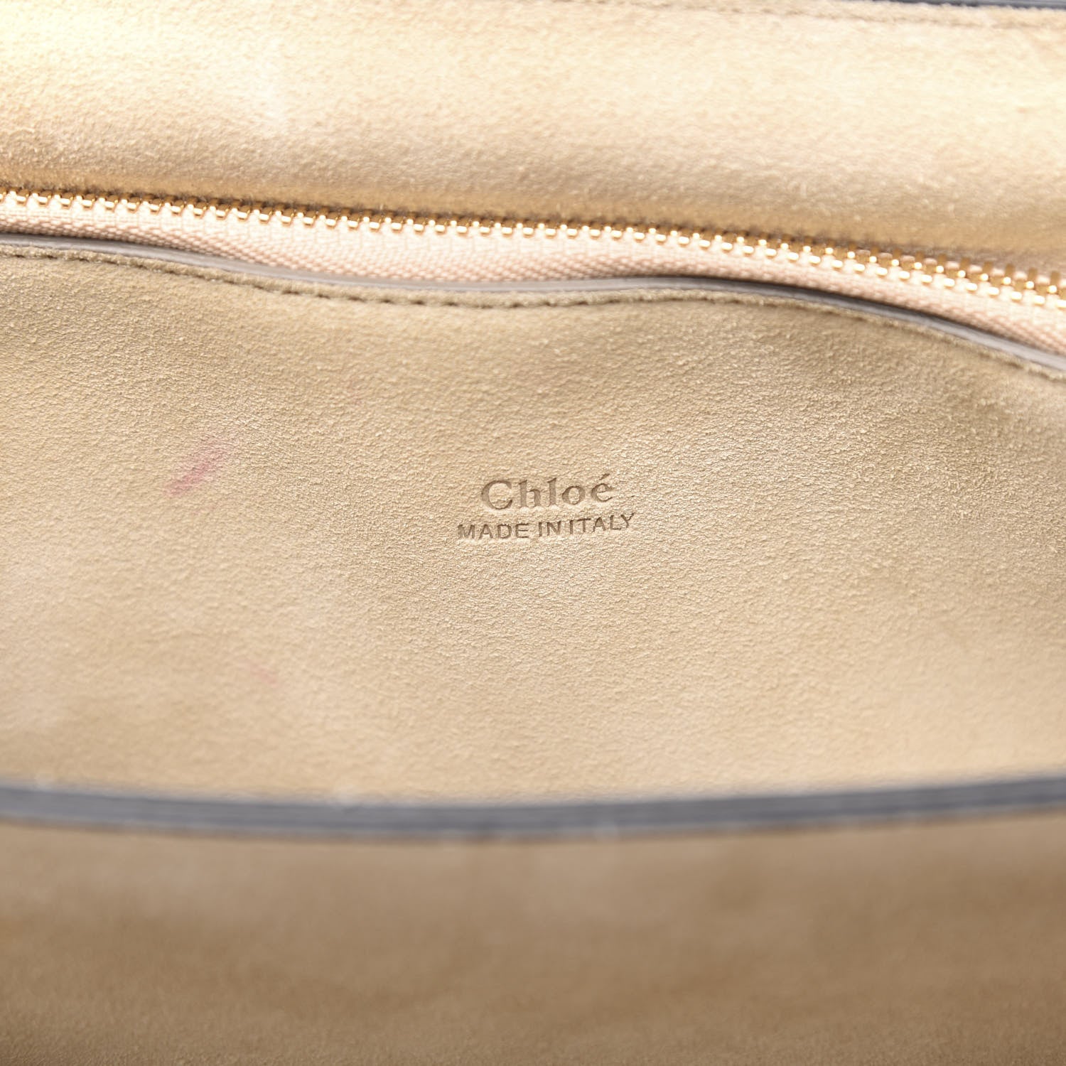 Chloe Suede Calfskin Medium Faye Shoulder Bag Silver Blue 6 of 11