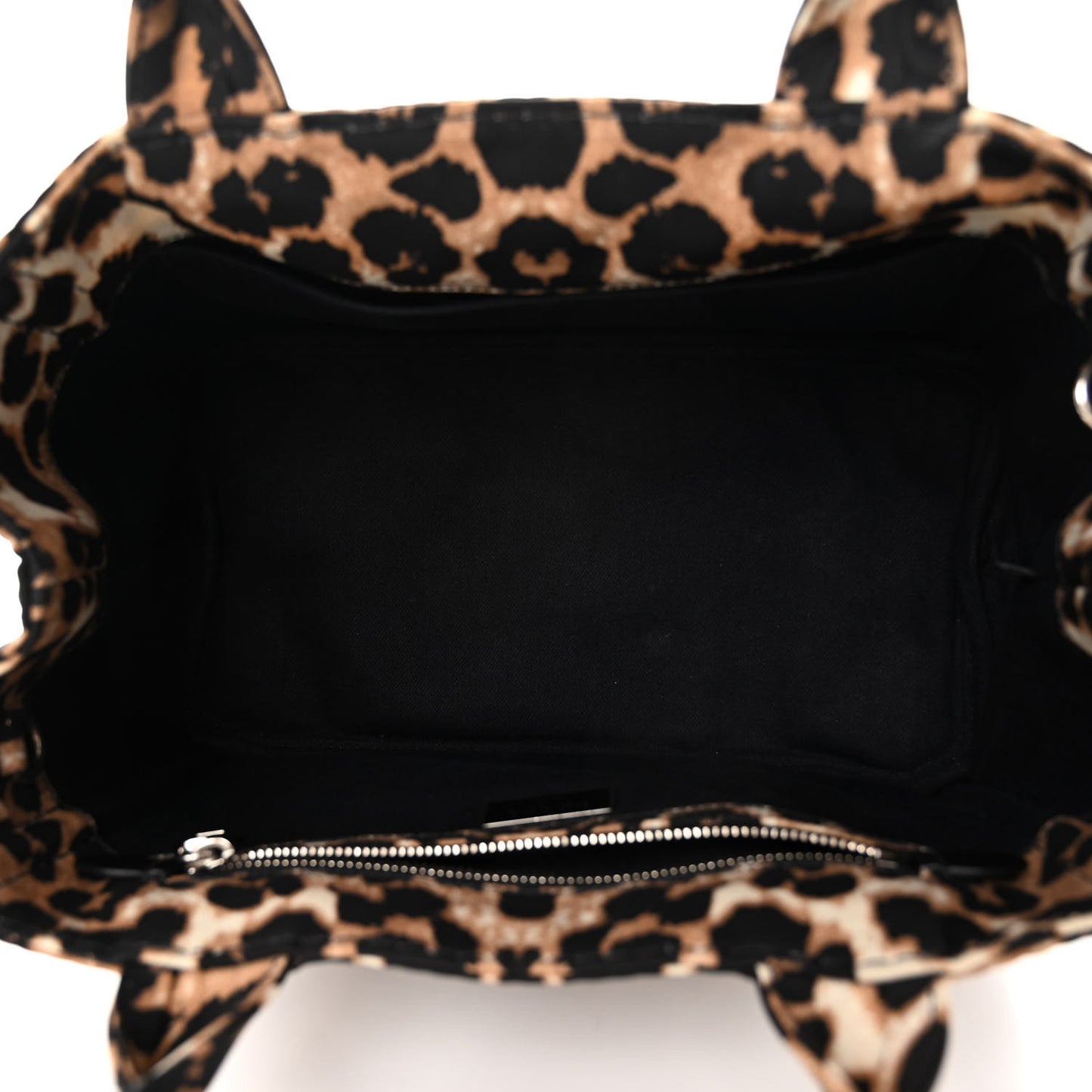 Canapa Stampada Leopard Small Tote Avorio