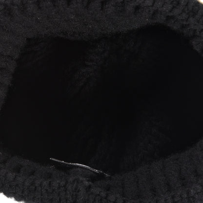 Chanel Wool Cashmere CC Beanie Hat Black White 3 of 4