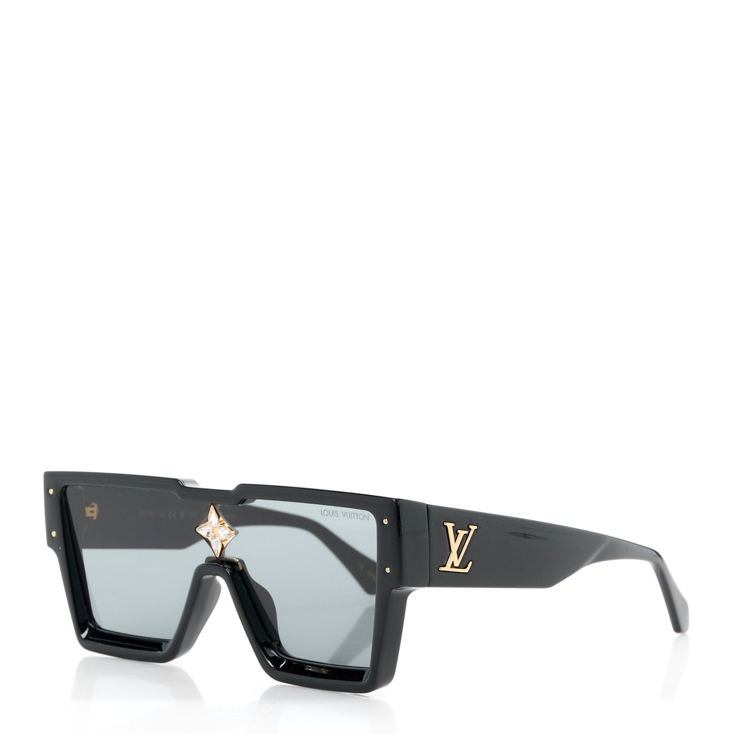 Acetate Swarovski Crystal Cyclone Sunglasses Z1578E Black