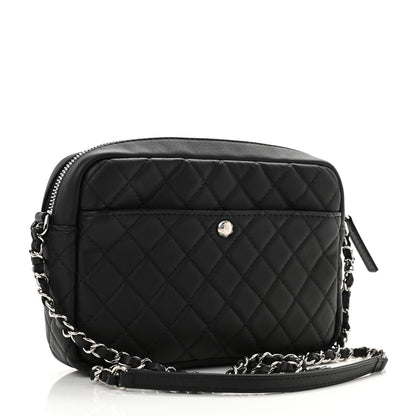 Chanel Calfskin Quilted Ultra Pocket Camera Case Black 3 of 11