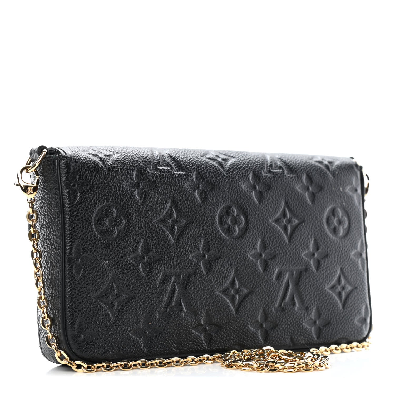 Louis Vuitton Empreinte Pochette Felicie Chain Wallet Black 2 of 6