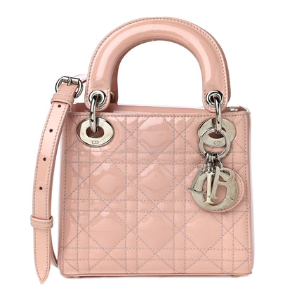 Christian Dior Patent Cannage Mini Lady Dior Light Pink 1 of 22