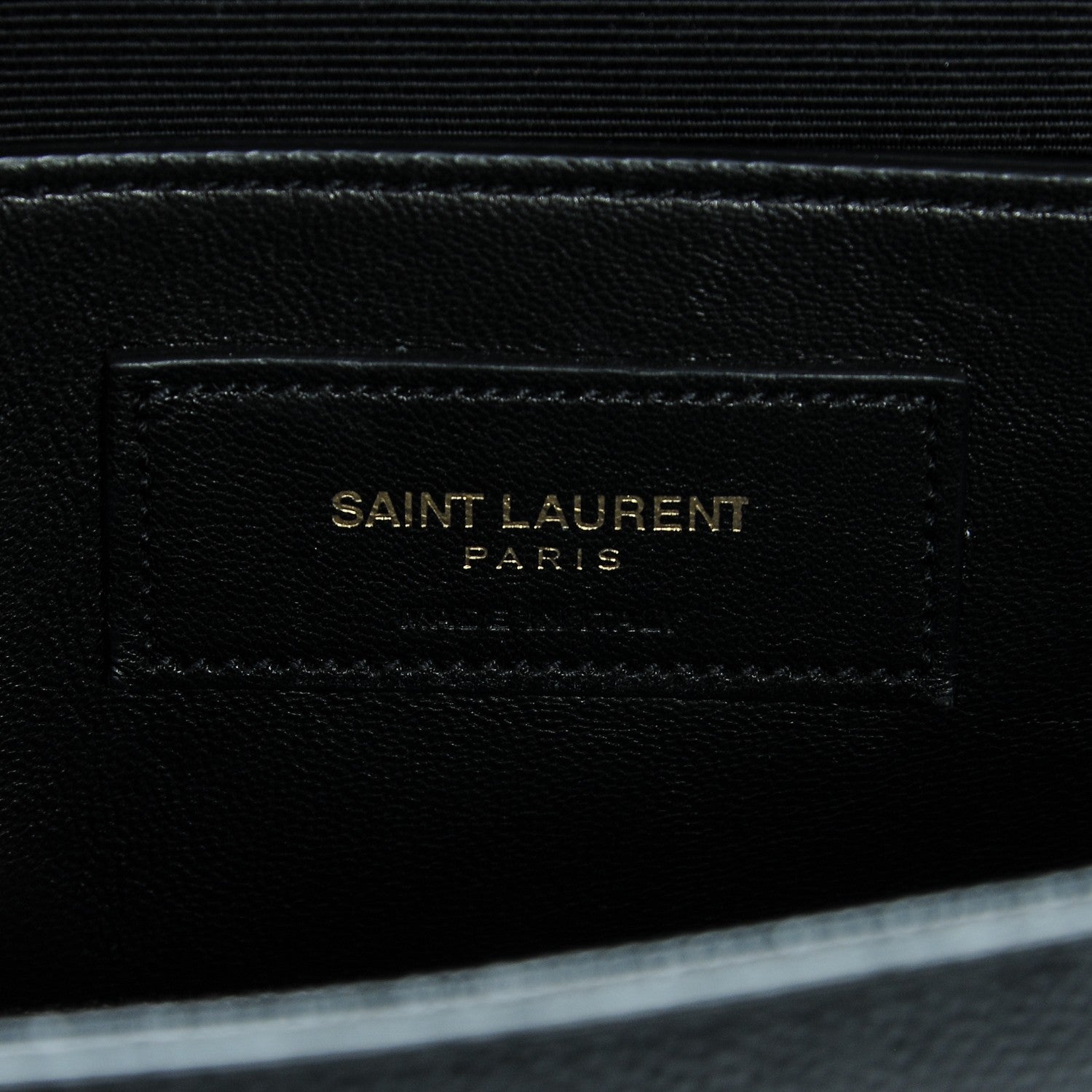 Saint Laurent Grain De Poudre Medium Classic Monogram Kate Satchel Black 6 of 6