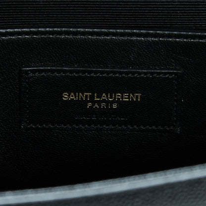 Saint Laurent Grain De Poudre Medium Classic Monogram Kate Satchel Black 6 of 6