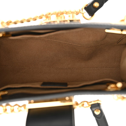 Gucci GG Supreme Monogram Small Padlock Tote Black 5 of 12