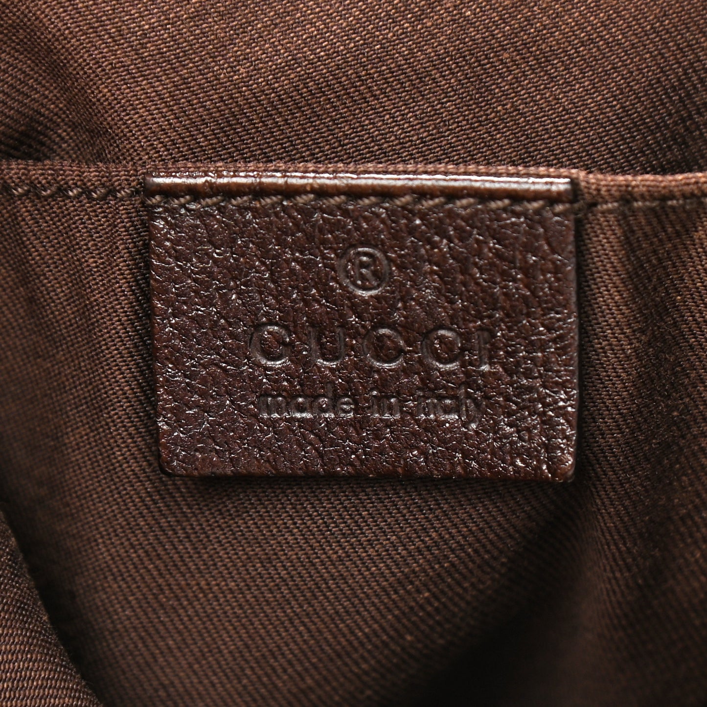 GG Monogram Medium Web Handle Vertical Tote Dark Brown