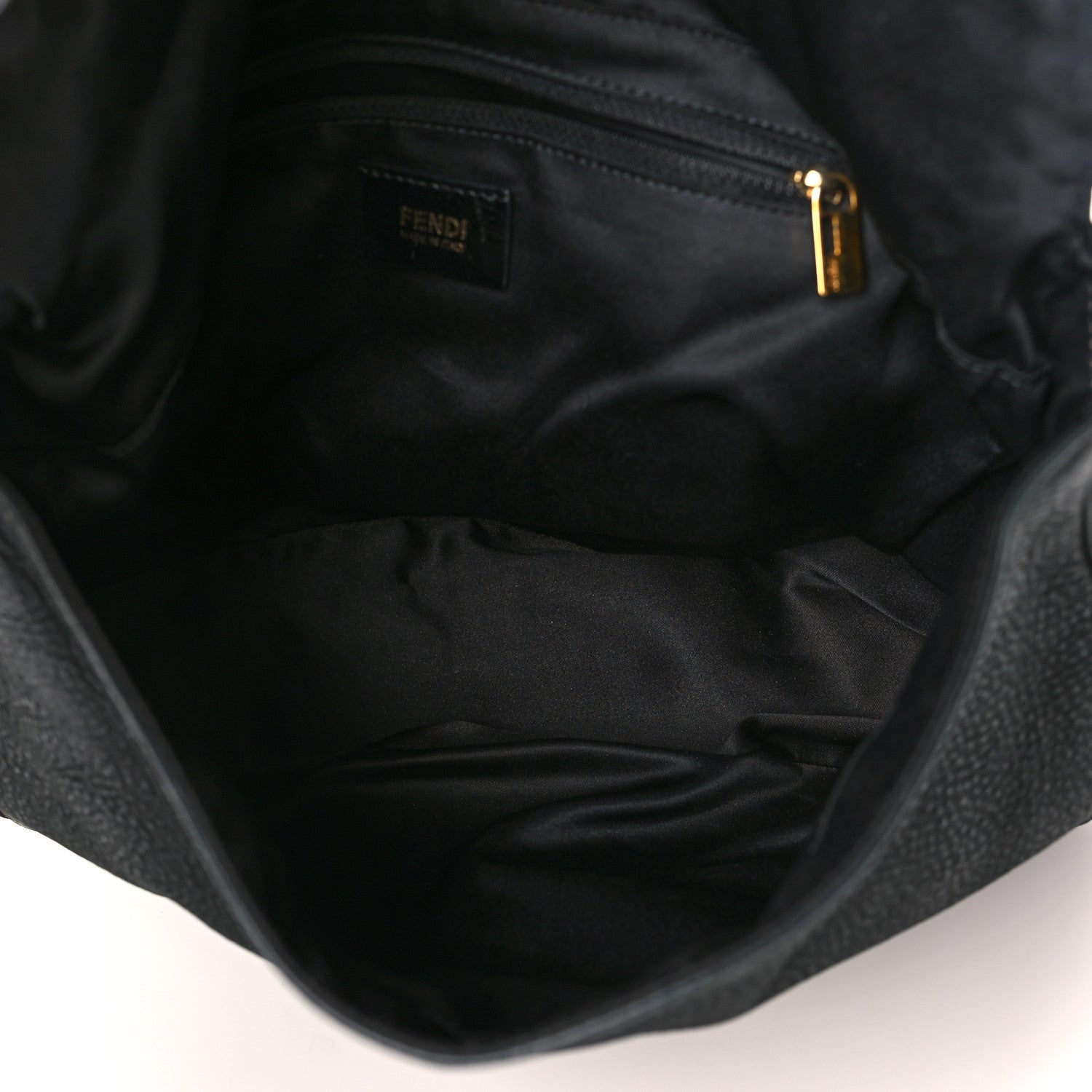 Fendi Vitello Savana Big Mama Baguette Black Tartaruga Natural 5 of 9