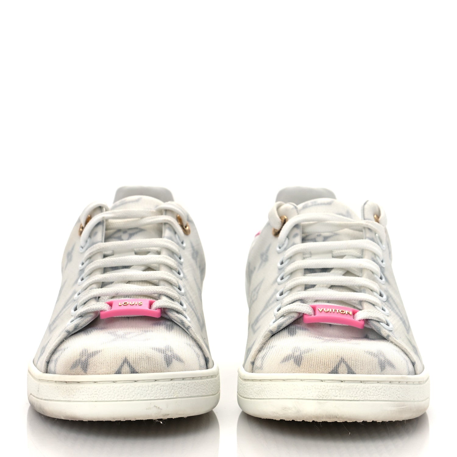 Louis Vuitton Technical Fabric Calfskin Frontrow Sneakers 40 Pink 2 of 8