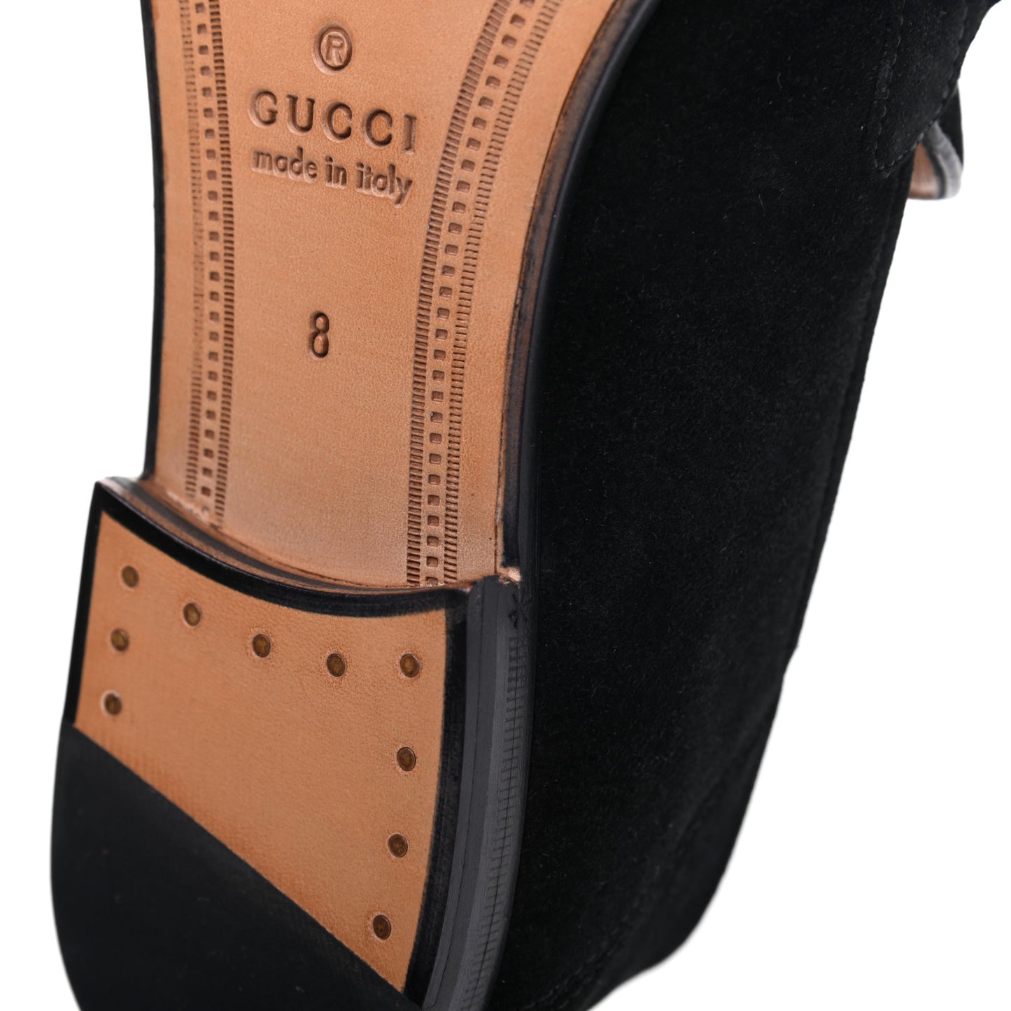 Suede Web Mens Horsebit Loafers 8 Black