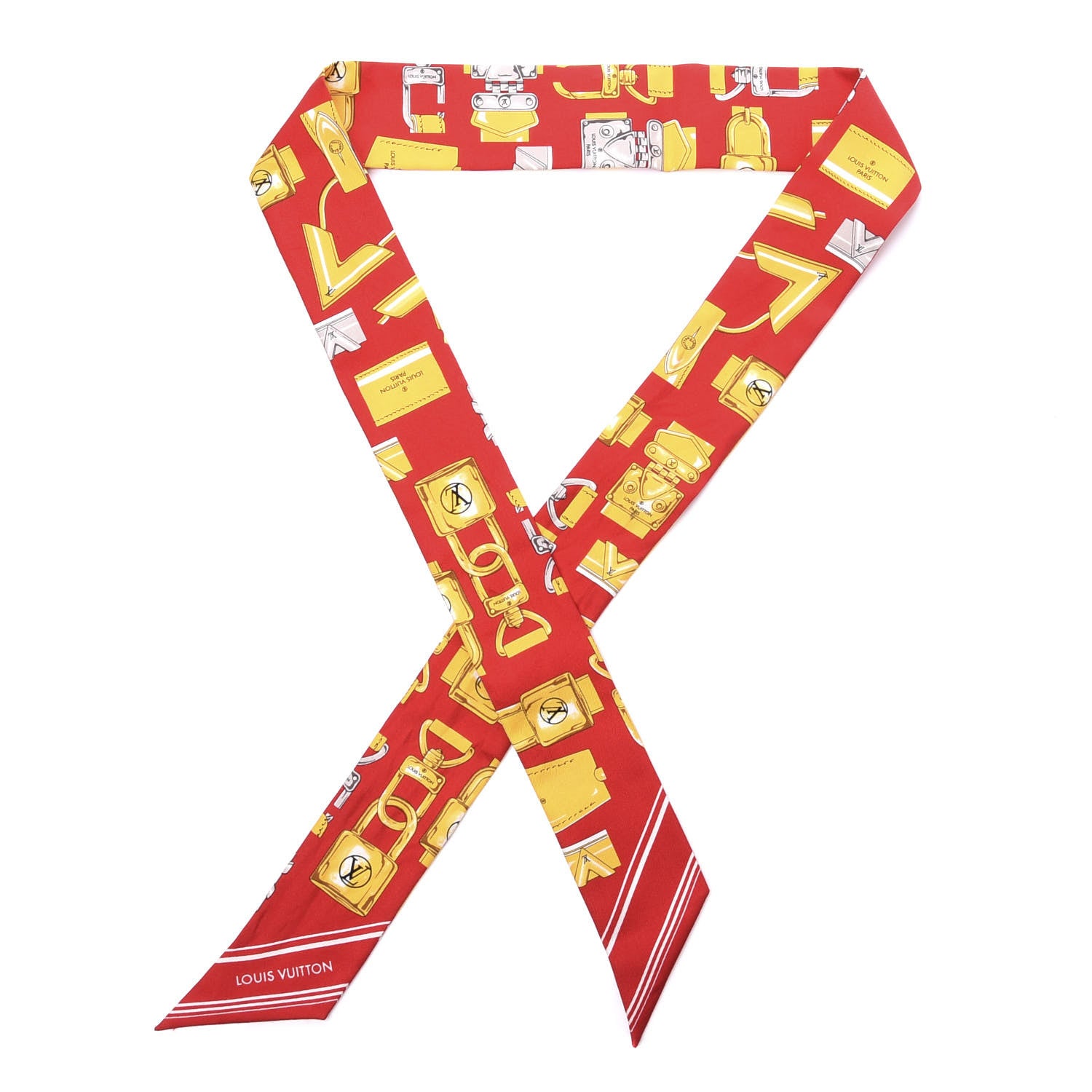 Louis Vuitton Silk Full of Locks BB Bandeau Coquelicot 1 of 4