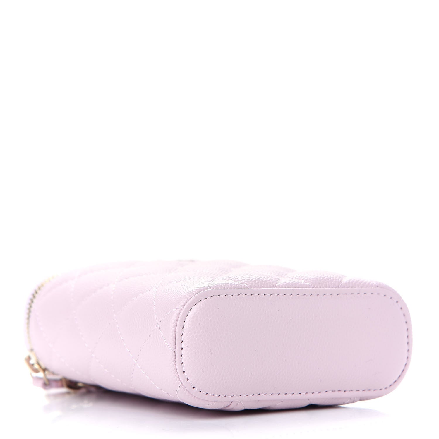 Chanel Caviar Quilted Small Vertical Coco Beauty Vanity Case With Chain Light Pink 4 of 9