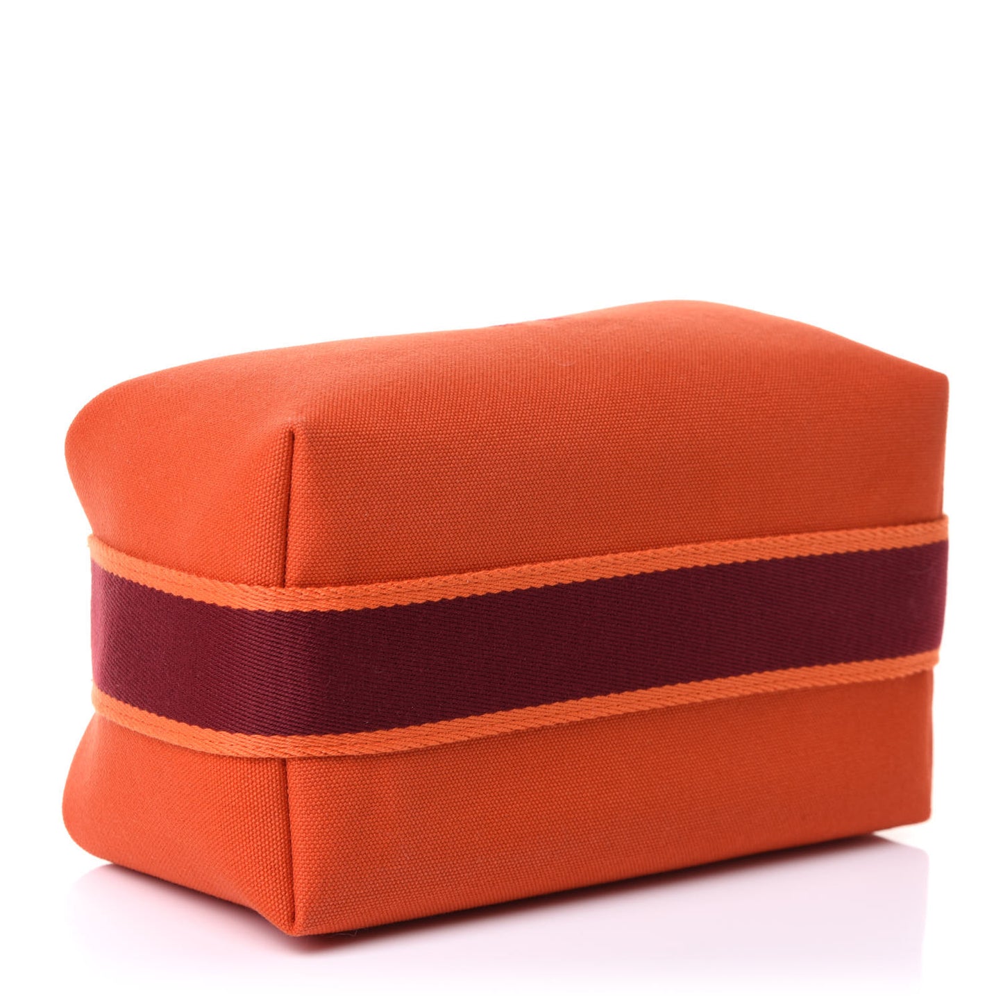 Canvas Small Bride-A-Brac Pouch Orange Burgundy