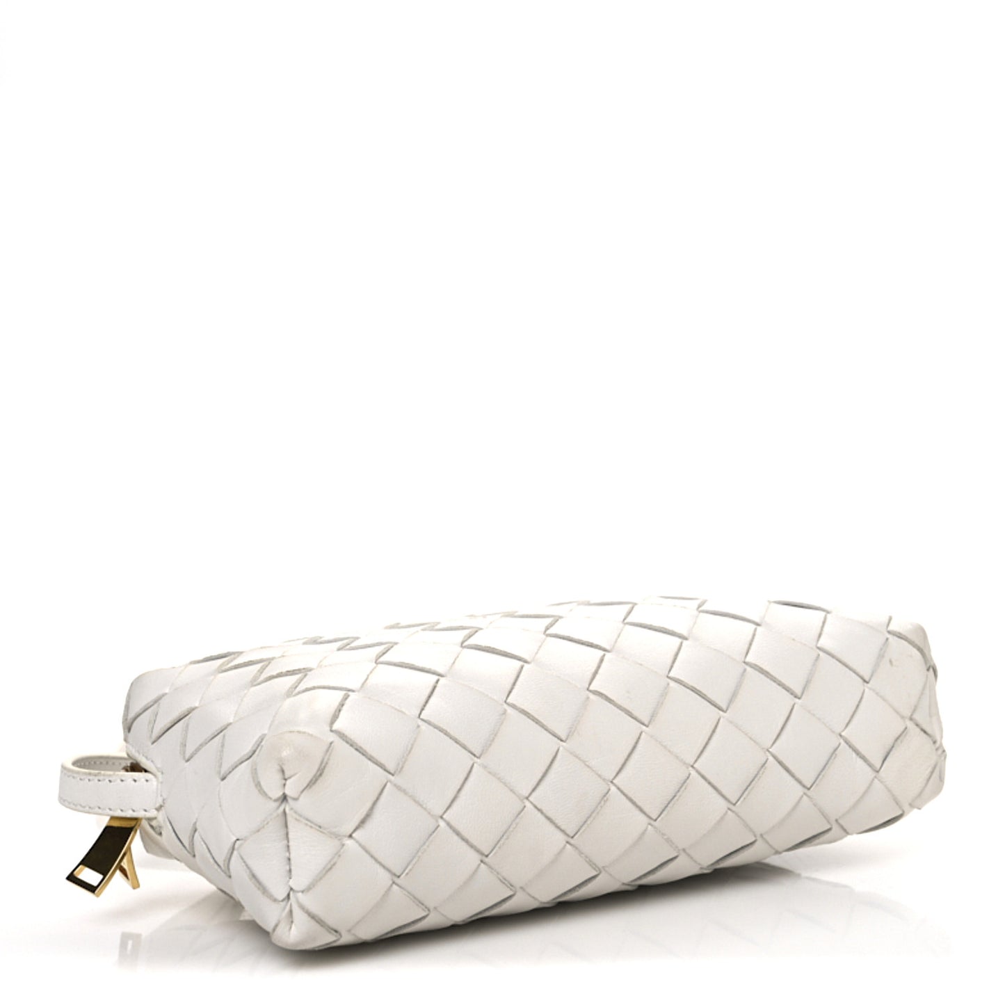 Nappa Intrecciato Candy Loop Camera Bag White